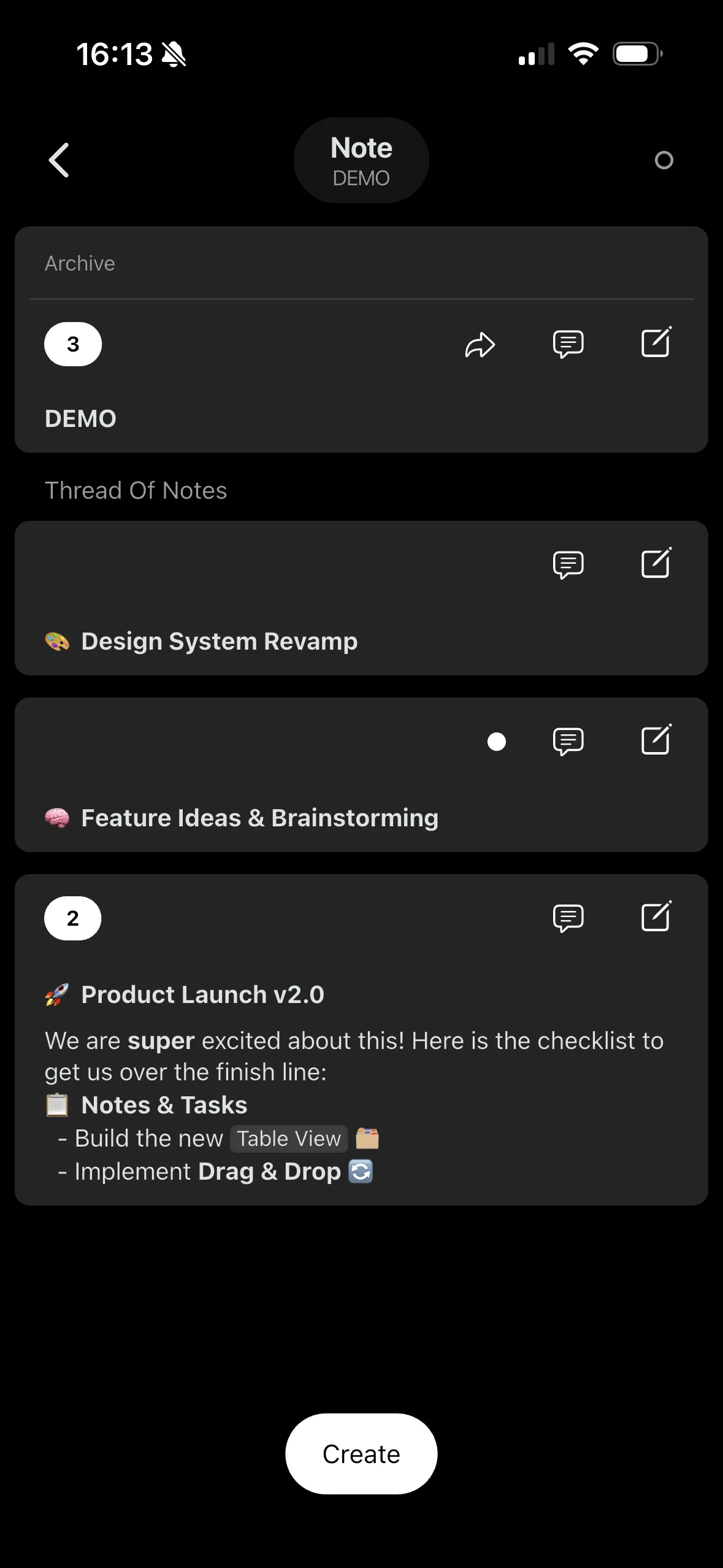 Offline Mode Threads (Dark)